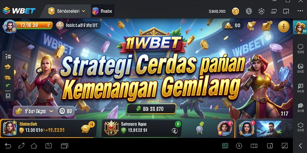 Tampilan gameplay 11WBET yang epik dengan strategi menawan.
