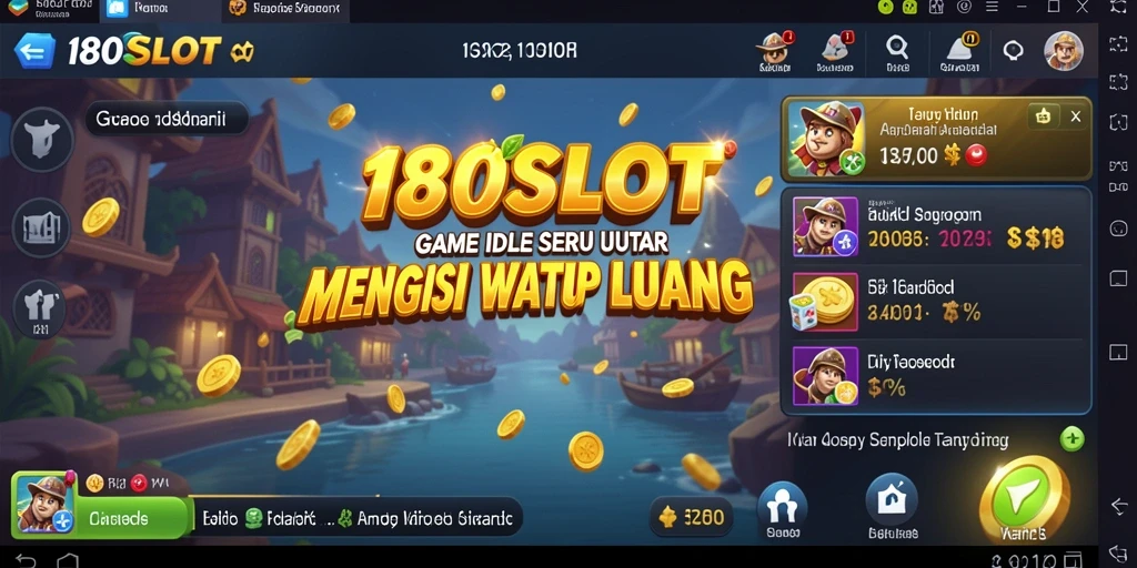 Tampilan screenshot permainan 180SLOT dengan nuansa idle yang memikat.