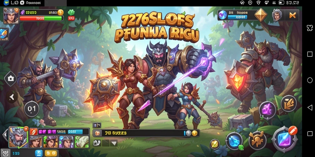 Tangkapan layar utama 7276SLOTS menampilkan aksi RPG yang mendebarkan.