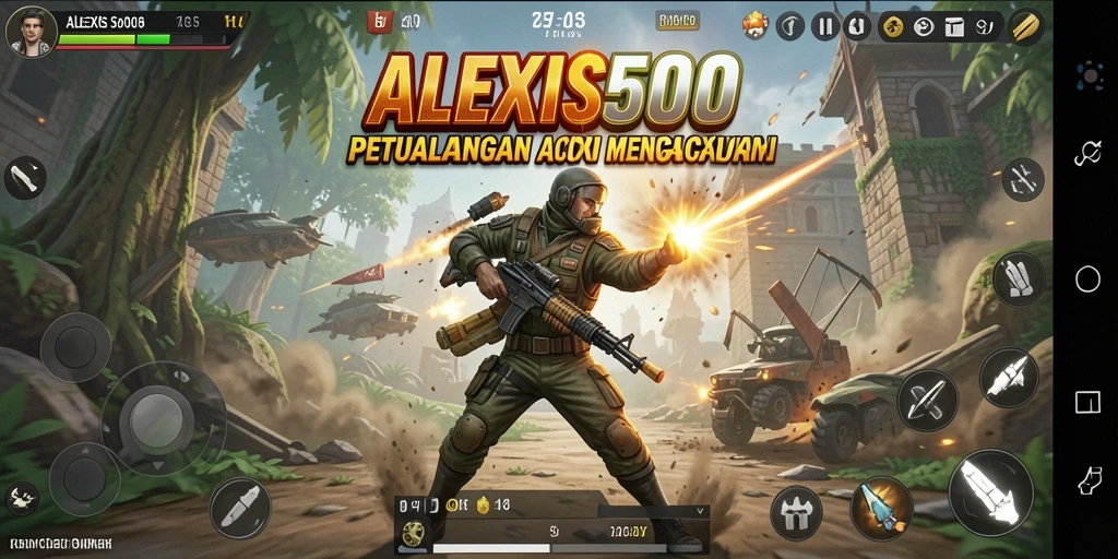 Tampilan menakjubkan dari gameplay ALEXIS500 yang penuh aksi.