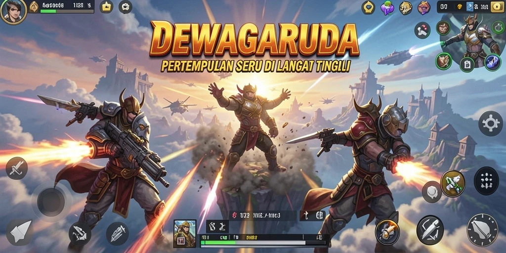 Tampilan aksi mendebarkan di langit dalam DEWAGARUDA.