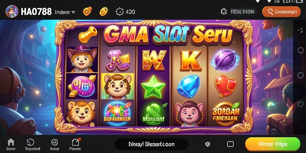 Screenshot gameplay HAO788 menampilkan mesin slot yang menarik.