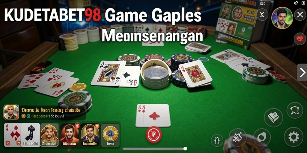 Screenshot gameplay KUDETABET98 menampilkan keseruan permainan Gaple.
