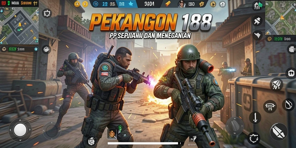 Tangkapan layar menampilkan aksi FPS yang mengasyikkan dalam MEGA188.