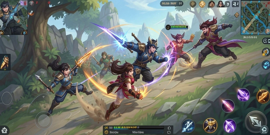 Tampilan gameplay balapan yang menegangkan dari MLBB8.