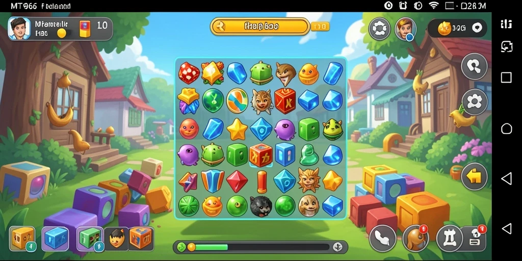Screenshot menampilkan gameplay MT966 dengan tantangan Puzzle yang seru.