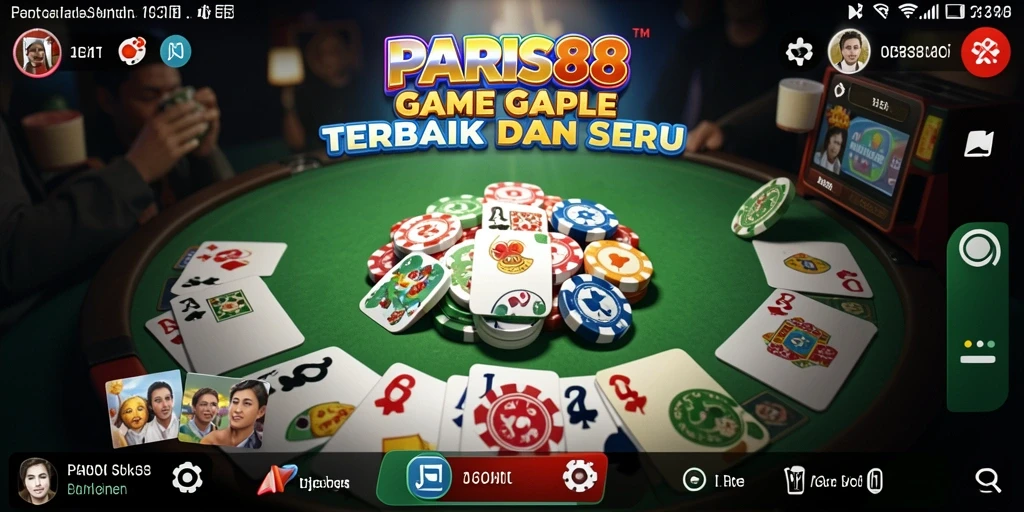 Tampilan permainan Gaple yang menarik dan interaktif.