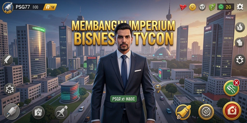Screenshot utama PSG77 menampilkan gameplay dinamis dan menarik.
